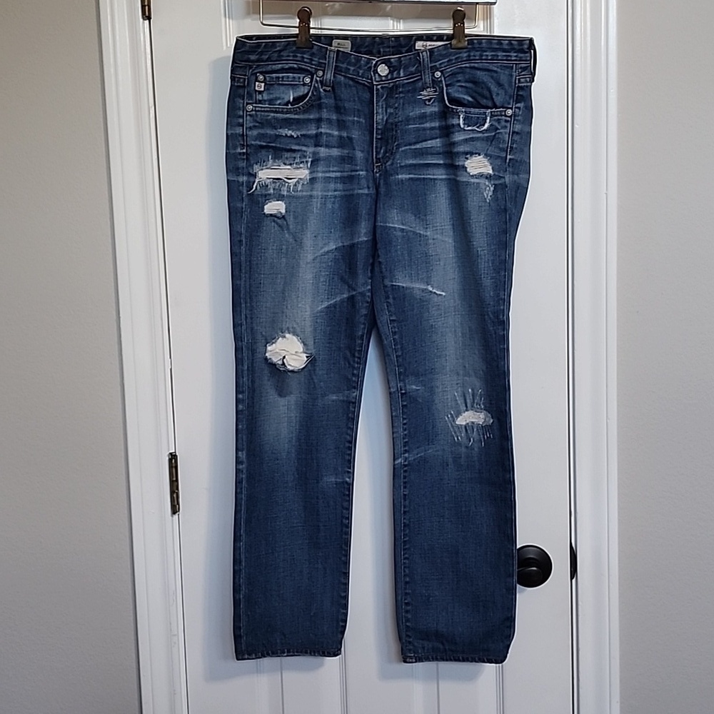 Adriana Goldschmied Stilt Cigarette Leg Jean Distressed Size 30 R​​​​